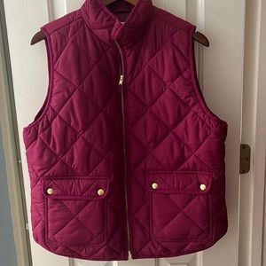 J Crew Quilted Vest XL